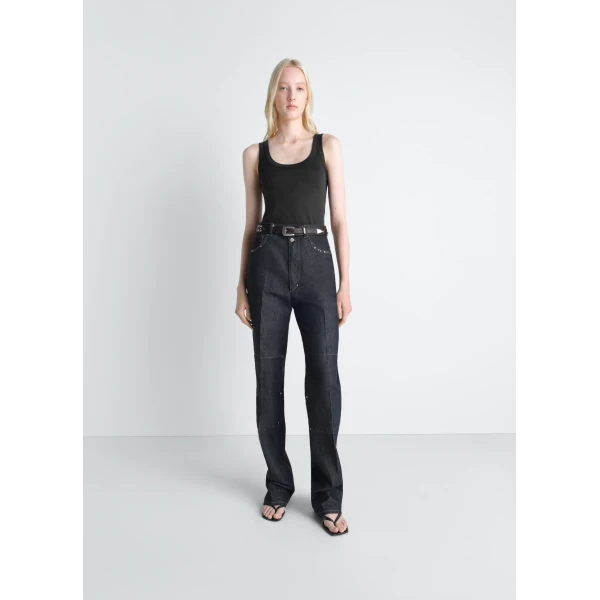 Lemaire Rib Tank Top in Jersey - Tops - Parisian Minimalist Luxury at Luxury Shoes 