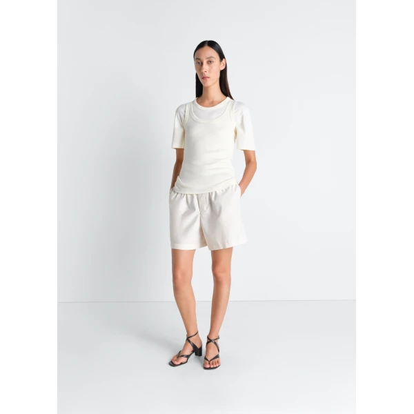 Lemaire Rib Tank Top in Jersey - Tops - Parisian Minimalist Luxury at Luxury Shoes 