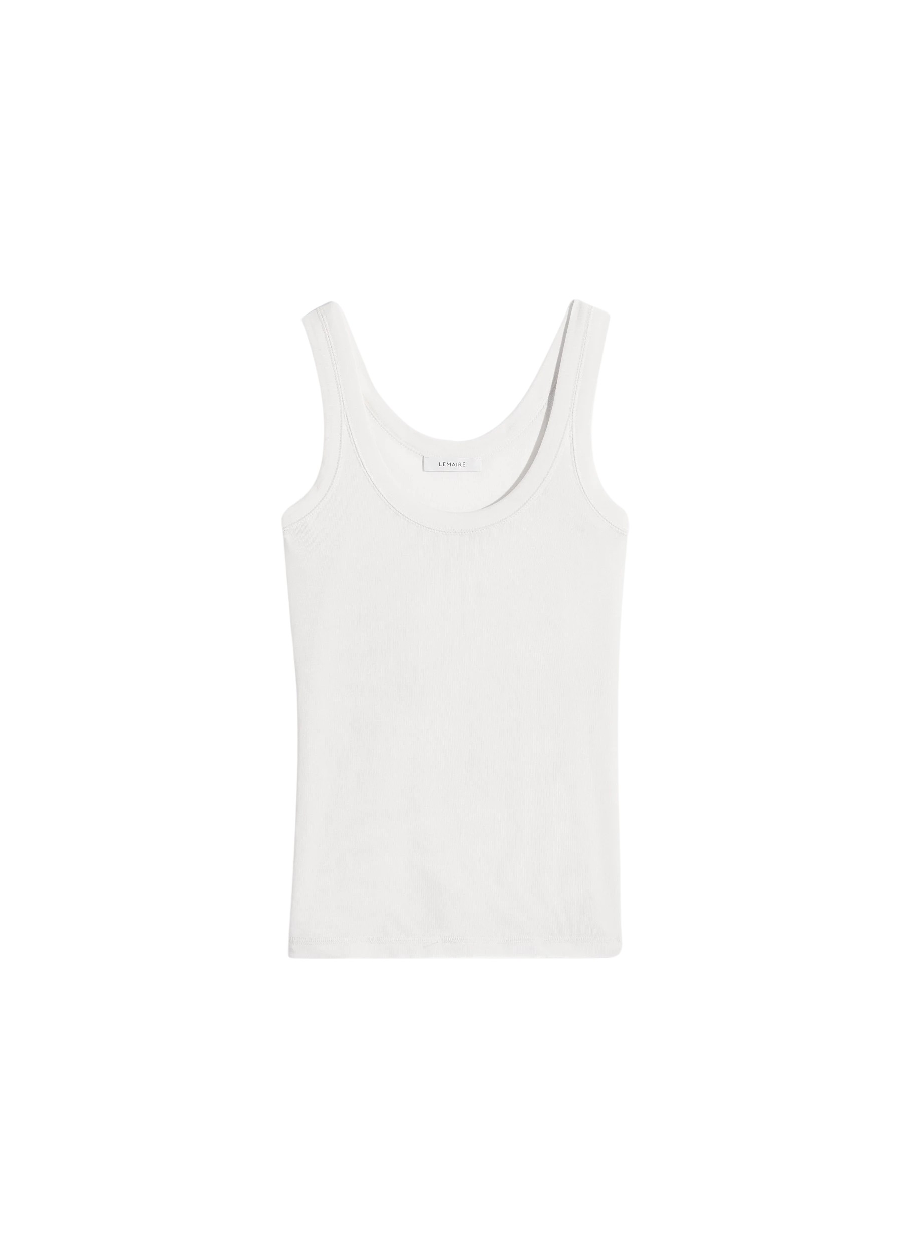 Lemaire Rib Tank Top in Jersey - Tops - Parisian Minimalist Luxury at Luxury Shoes 