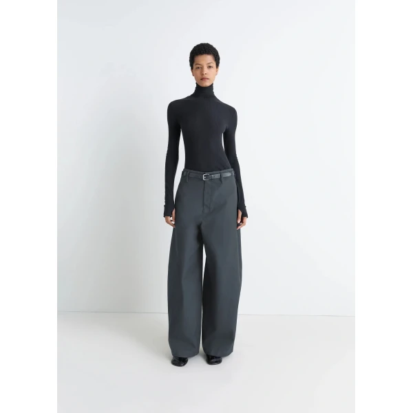 Lemaire Seamless High Neck Top in Fine Wool, view 3