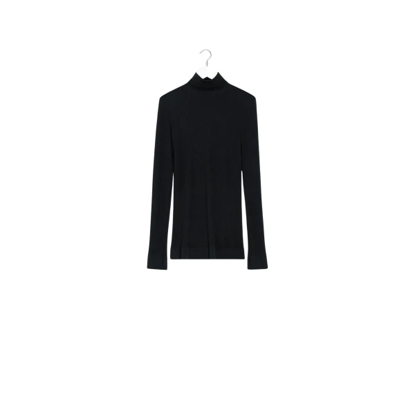 Lemaire Seamless High Neck Top in Fine Wool