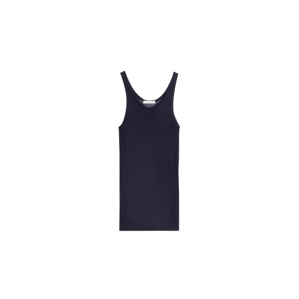 Lemaire Seamless Tank Top in Viscose Silk - Tops - Parisian Minimalist Luxury at Luxury Shoes 