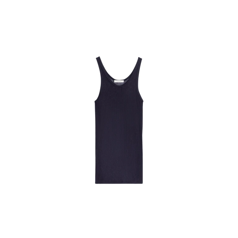 Lemaire Seamless Tank Top in Viscose Silk - Tops - Parisian Minimalist Luxury at Luxury Shoes 