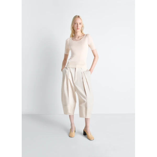 Lemaire Seamless Trompe L'oeil Top in Viscose Silk - Tops - Parisian Minimalist Luxury at Luxury Shoes 