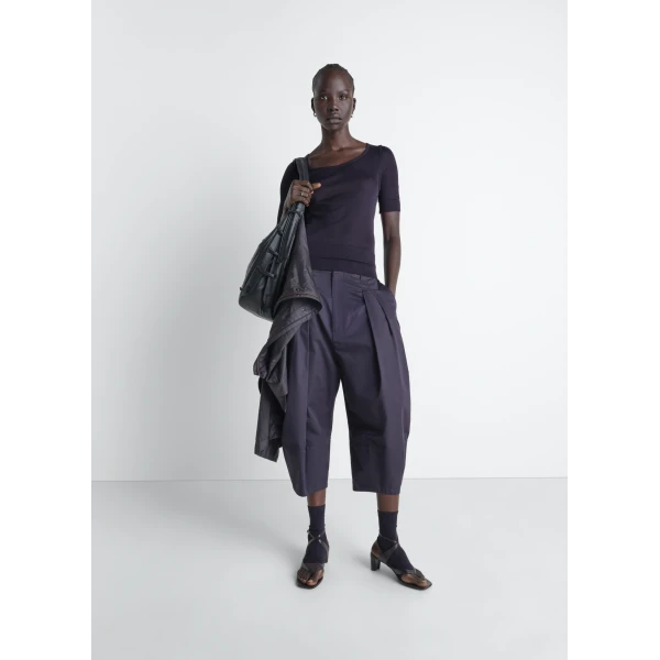 Lemaire Seamless Trompe L'oeil Top in Viscose Silk - Tops - Parisian Minimalist Luxury at Luxury Shoes 