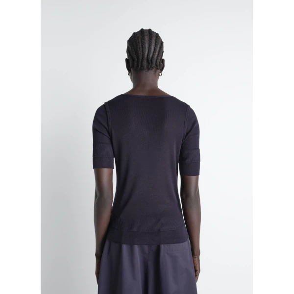 Lemaire Seamless Trompe L'oeil Top in Viscose Silk - Tops - Parisian Minimalist Luxury at Luxury Shoes 