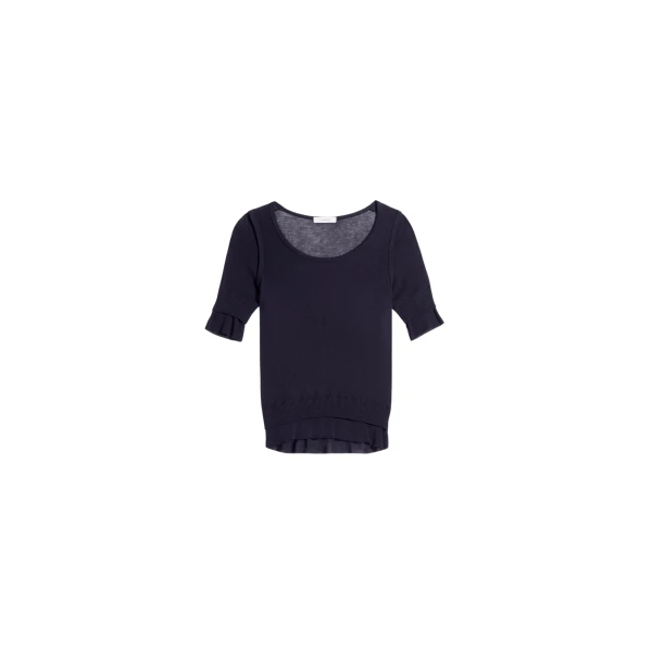 Lemaire Seamless Trompe L'oeil Top in Viscose Silk - Tops - Parisian Minimalist Luxury at Luxury Shoes 