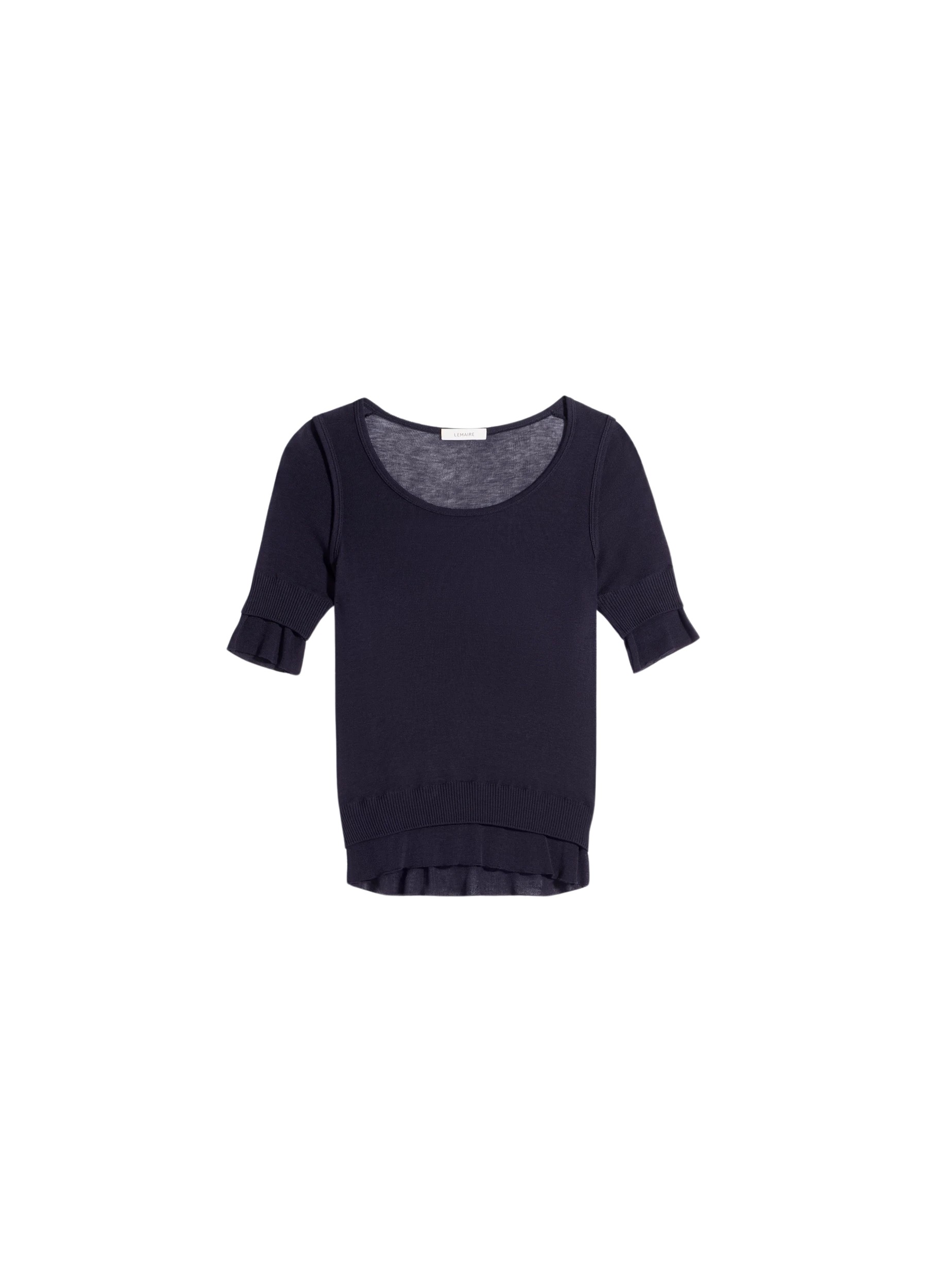 Lemaire Seamless Trompe L'oeil Top in Viscose Silk - Tops - Parisian Minimalist Luxury at Luxury Shoes 