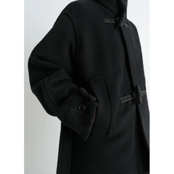 Lemaire Short Duffle Coat in Wool, view 4