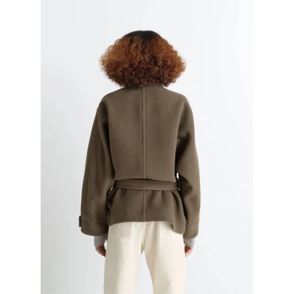 Lemaire Short Duffle Coat in Wool - Coats - Parisian Minimalist Luxury at Luxury Shoes 