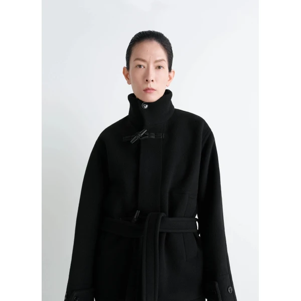 Lemaire Short Duffle Coat in Wool, view 7