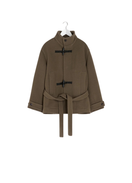 Lemaire Short Duffle Coat in Wool - Coats - Parisian Minimalist Luxury at Luxury Shoes 