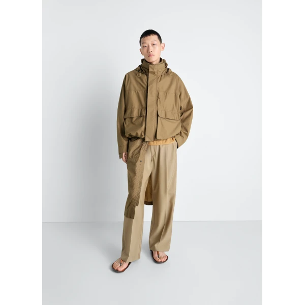 Lemaire Short Rain Parka in Ventile® Cotton - Coats - Parisian Minimalist Luxury at Luxury Shoes 