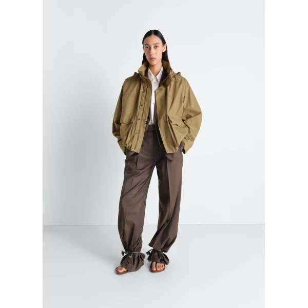 Lemaire Short Rain Parka in Ventile® Cotton - Coats - Parisian Minimalist Luxury at Luxury Shoes 