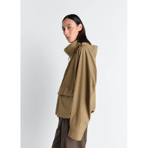 Lemaire Short Rain Parka in Ventile® Cotton - Coats - Parisian Minimalist Luxury at Luxury Shoes 