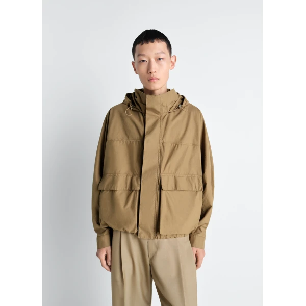 Lemaire Short Rain Parka in Ventile® Cotton - Coats - Parisian Minimalist Luxury at Luxury Shoes 