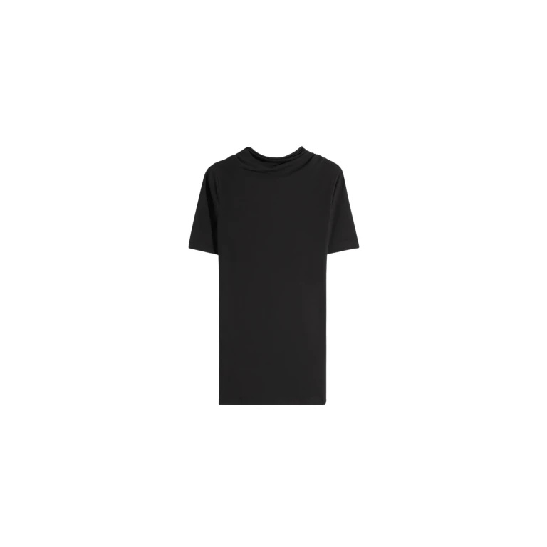 Lemaire Short Sleeve Twisted Top in Jersey - Tops - Parisian Minimalist Luxury at Luxury Shoes 
