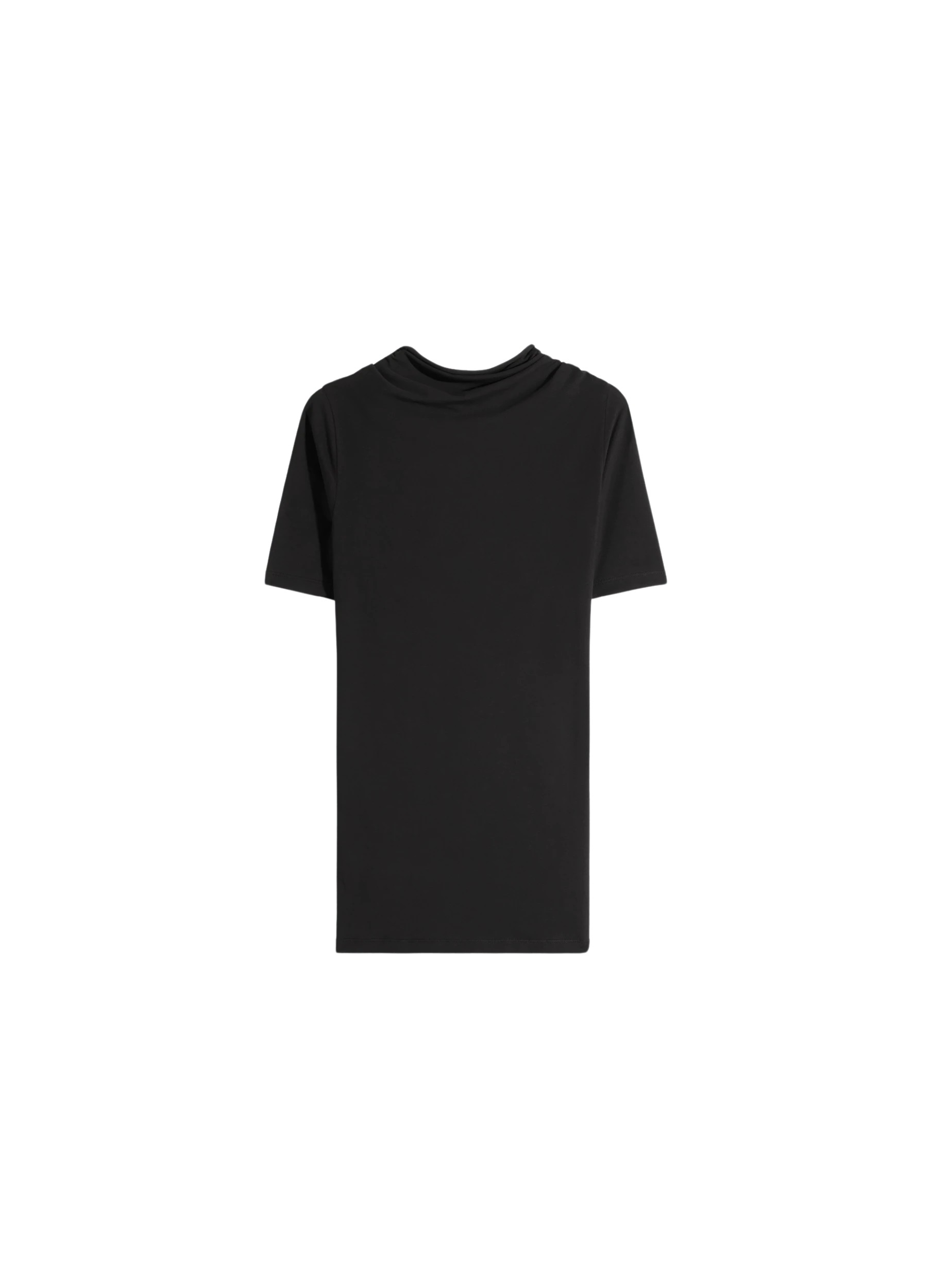 Lemaire Short Sleeve Twisted Top in Jersey - Tops - Parisian Minimalist Luxury at Luxury Shoes 