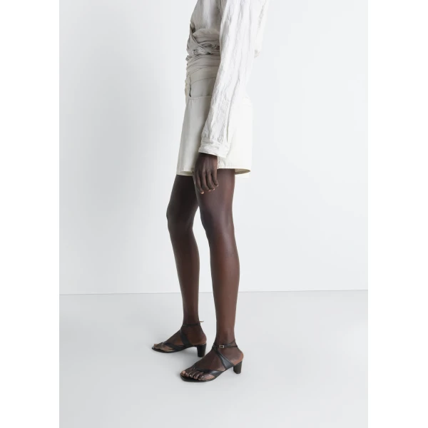 Lemaire Shorts in Cotton Twill - Shorts - Parisian Minimalist Luxury at Luxury Shoes 