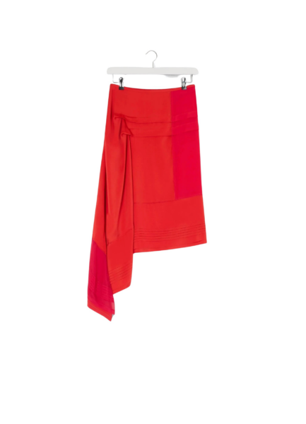 Lemaire Skirt with Pleats in Silk - Skirts - Parisian Minimalist Luxury at Luxury Shoes 