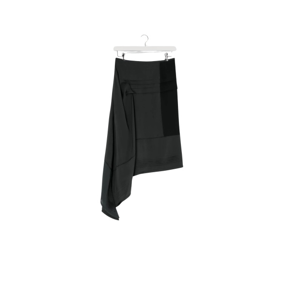 Lemaire Skirt with Pleats in Silk - Skirts - Parisian Minimalist Luxury at Luxury Shoes 