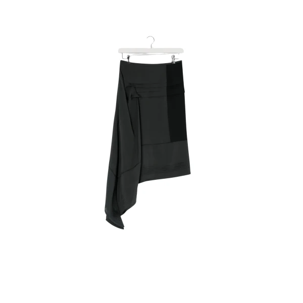 Lemaire Skirt with Pleats in Silk - Skirts - Parisian Minimalist Luxury at Luxury Shoes 