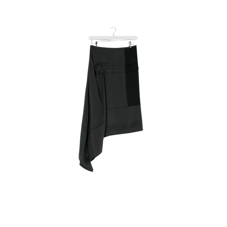 Lemaire Skirt with Pleats in Silk - Skirts - Parisian Minimalist Luxury at Luxury Shoes 