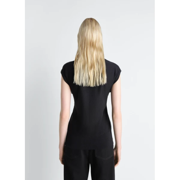 Lemaire Sleeveless Buttoned Top in Merino Blend - Tops - Parisian Minimalist Luxury at Luxury Shoes 
