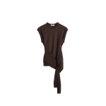 Lemaire Sleeveless Buttoned Top in Merino Blend - Tops - Parisian Minimalist Luxury at Luxury Shoes 