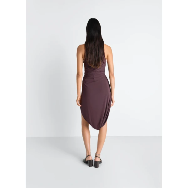 Lemaire Sleeveless Wrap Top in Viscose Crepe Jersey - Tops - Parisian Minimalist Luxury at Luxury Shoes 