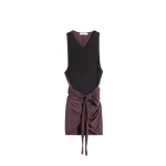 Lemaire Sleeveless Wrap Top in Viscose Crepe Jersey - Tops - Parisian Minimalist Luxury at Luxury Shoes 