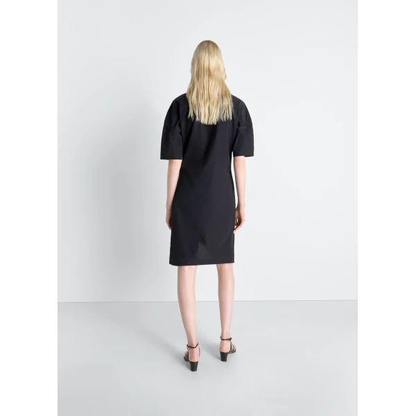 Lemaire Soft Collar Dress in Crepe Cotton - Dresses - Parisian Minimalist Luxury at Luxury Shoes 