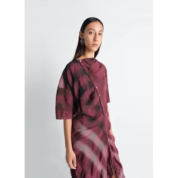 Lemaire Soft Collar Dress in Viscose Cotton - Dresses - Parisian Minimalist Luxury at Luxury Shoes 