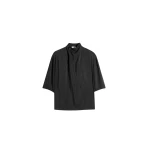 Lemaire-Soft-Collar-Top-in-Dry-Silk-coveti-618725_nobg Lemaire Soft Collar Top in Dry Silk - Tops - Parisian Minimalist Luxury at Luxury Shoes