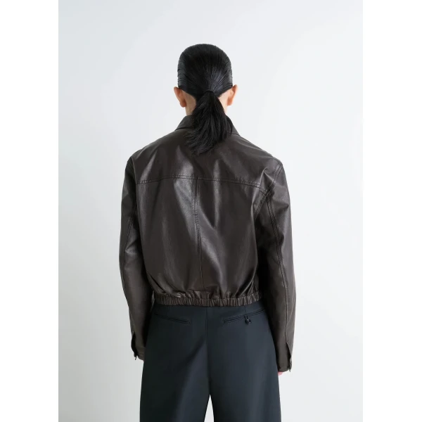 Lemaire Soft Leather Blouson - Jackets - Parisian Minimalist Luxury at Luxury Shoes 