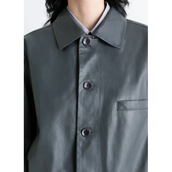Lemaire Soft Leather Blouson Jacket, view 5