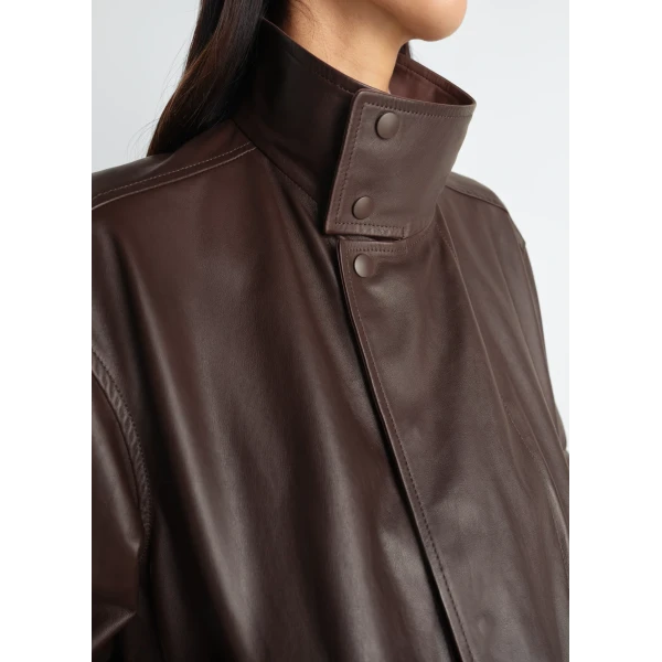Lemaire Soft Leather Blouson in Leather - Jackets - Parisian Minimalist Luxury at Luxury Shoes 