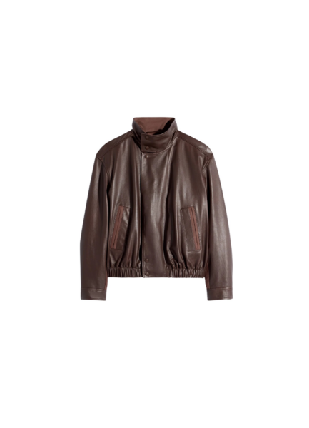 Lemaire Soft Leather Blouson in Leather - Jackets - Parisian Minimalist Luxury at Luxury Shoes 