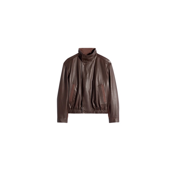 Lemaire Soft Leather Blouson in Leather - Jackets - Parisian Minimalist Luxury at Luxury Shoes 