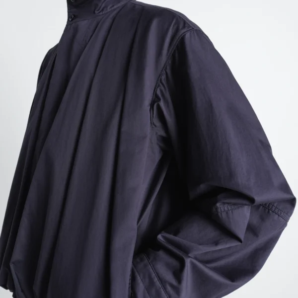 Lemaire Soft Pleated Blouson in Cotton Satin Jacket, view 4