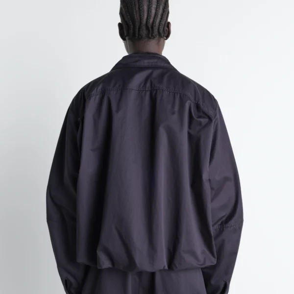 Lemaire Soft Pleated Blouson in Cotton Satin Jacket, view 5