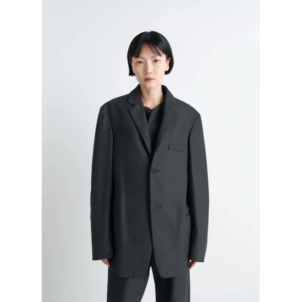 Lemaire Soft Single Breasted Jacket in Cashmere - Jackets - Parisian Minimalist Luxury at Luxury Shoes 