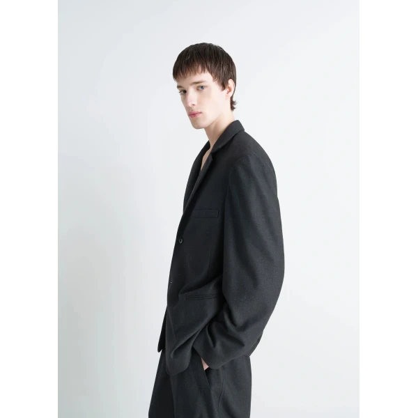 Lemaire Soft Single Breasted Jacket in Cashmere - Jackets - Parisian Minimalist Luxury at Luxury Shoes 