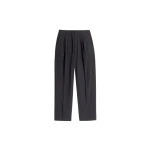 Lemaire Soft Tailored Pants in Wool Crepe - Pants - Parisian Minimalist Luxury at Luxury Shoes 