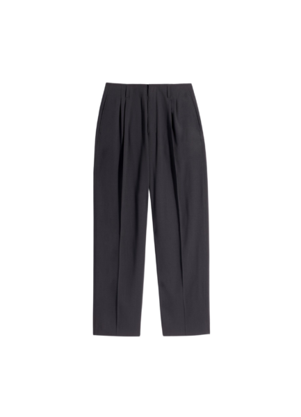 Lemaire Soft Tailored Pants in Wool Crepe - Pants - Parisian Minimalist Luxury at Luxury Shoes 