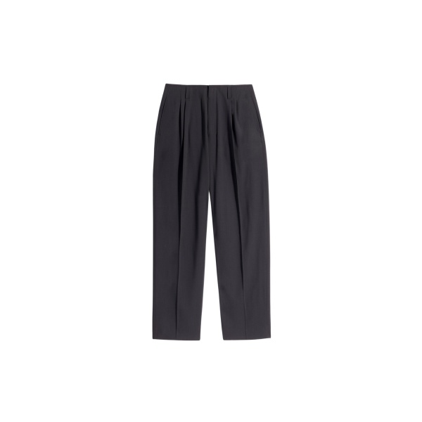 Lemaire Soft Tailored Pants in Wool Crepe - Pants - Parisian Minimalist Luxury at Luxury Shoes 