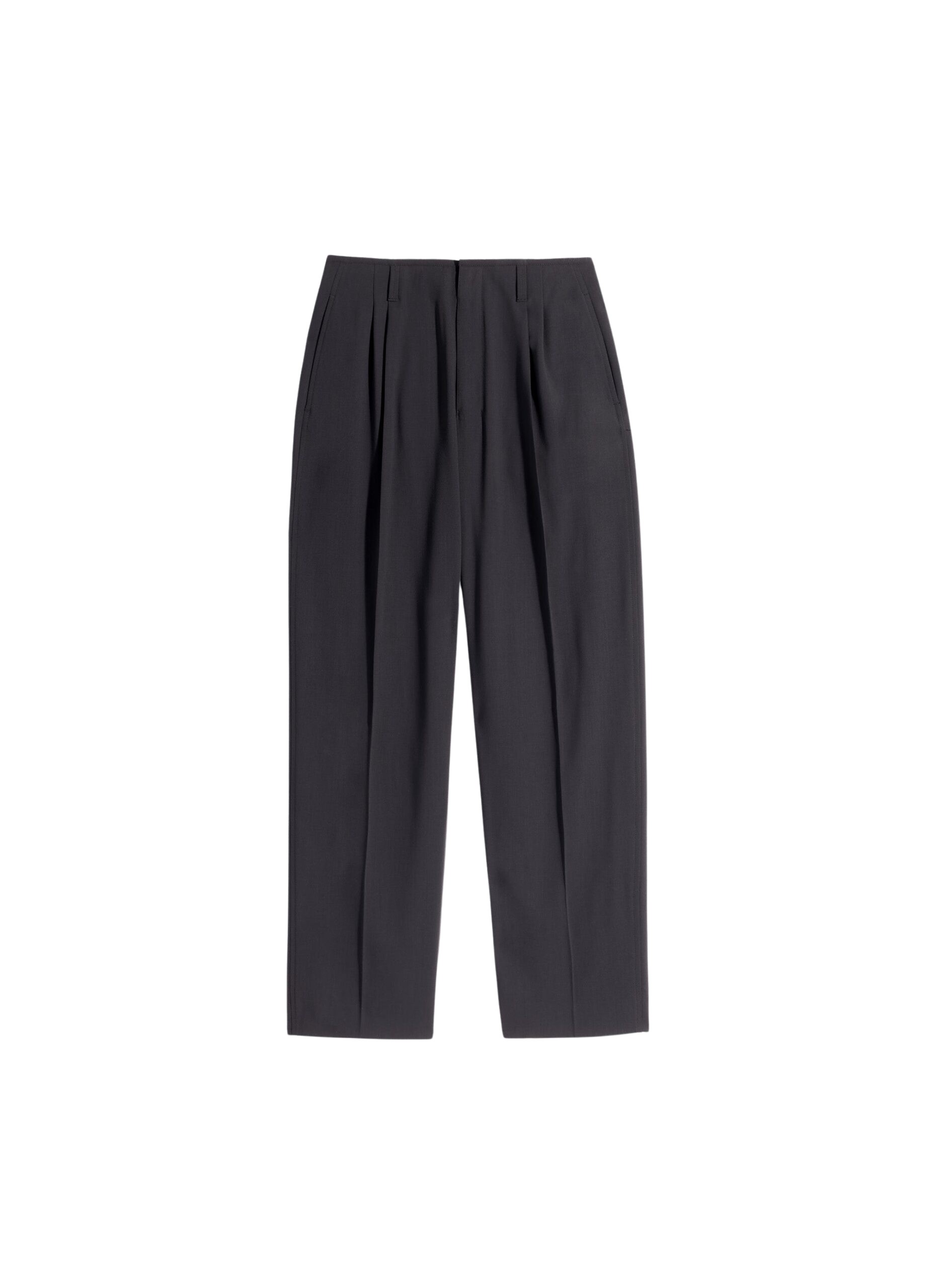 Lemaire Soft Tailored Pants in Wool Crepe - Pants - Parisian Minimalist Luxury at Luxury Shoes 