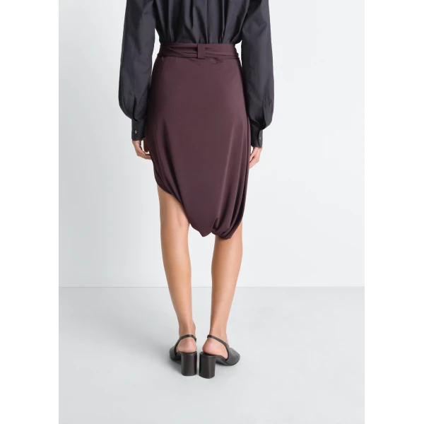 Lemaire Soft Wrap Skirt in Viscose Crepe Jersey - Skirts - Parisian Minimalist Luxury at Luxury Shoes 