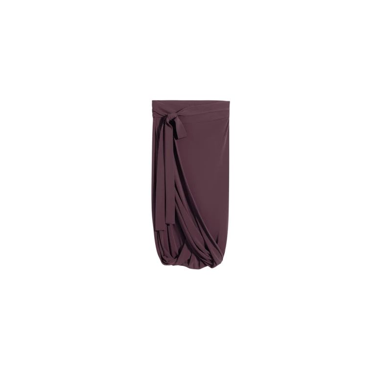 Lemaire Soft Wrap Skirt in Viscose Crepe Jersey - Skirts - Parisian Minimalist Luxury at Luxury Shoes 
