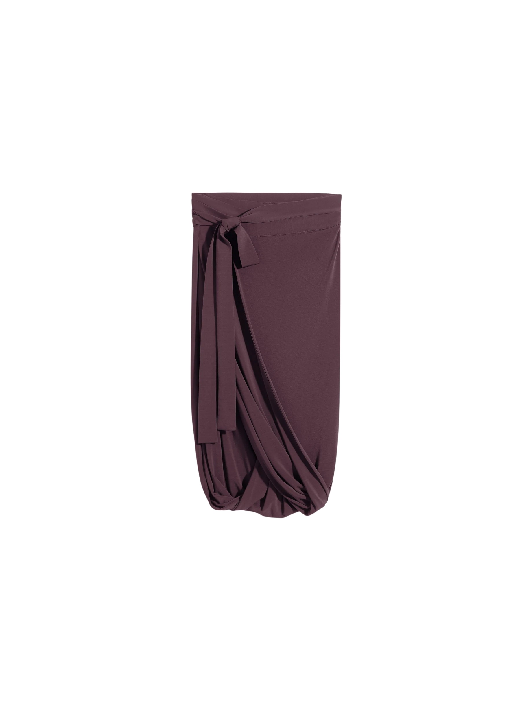 Lemaire Soft Wrap Skirt in Viscose Crepe Jersey - Skirts - Parisian Minimalist Luxury at Luxury Shoes 